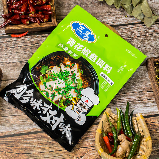 Green pepper fish seasoning pickled Chinese cabbage fish seasoning slightly spicy base